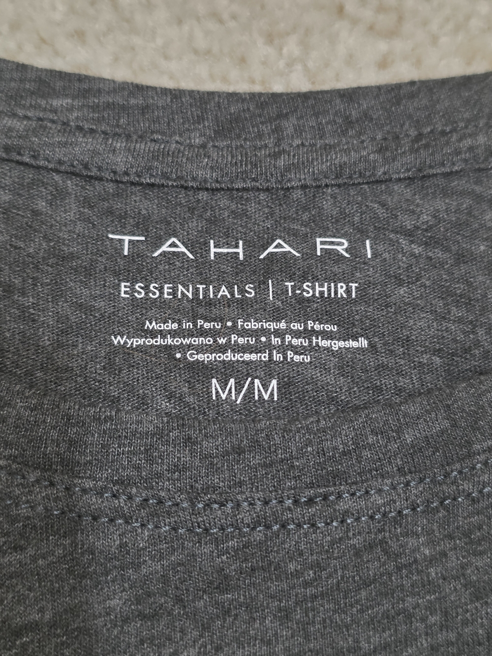 Tahari Dark Gray "Strong" Graphic Tee - Women Size Medium - Picture 2 of 7